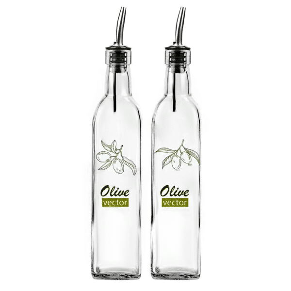 16oz glass olive oil 500ml with pour spout