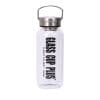 glass water bottle with stainless steel cap