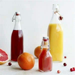 250ml swing top glass bottle